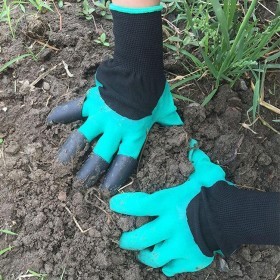  قفازات 8 أصابع مخلبية  لتقليب التربة والكومبوست 