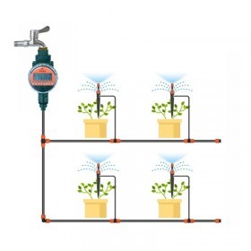  تايمر ماء مع حساس يتوقف عند المطر 