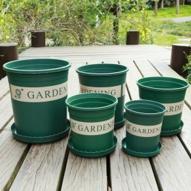  مجموعة أصايص مع صحن   14.16.20.23.25 سم 