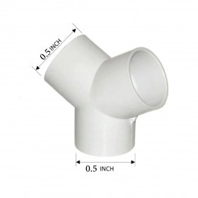  موزع حرف يو - بي في سي 1/2 انش 